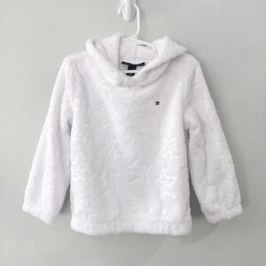 Tommy Hilfiger Toddler Jacket 4T White Hooded Star Pattern